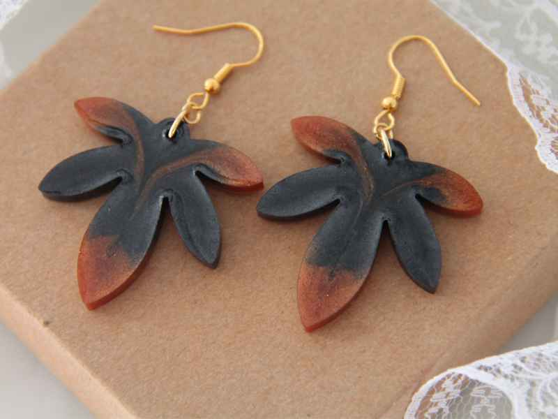 Χειροποίητα Σκουλαρίκια Από Υγρό Γυαλί Μemories