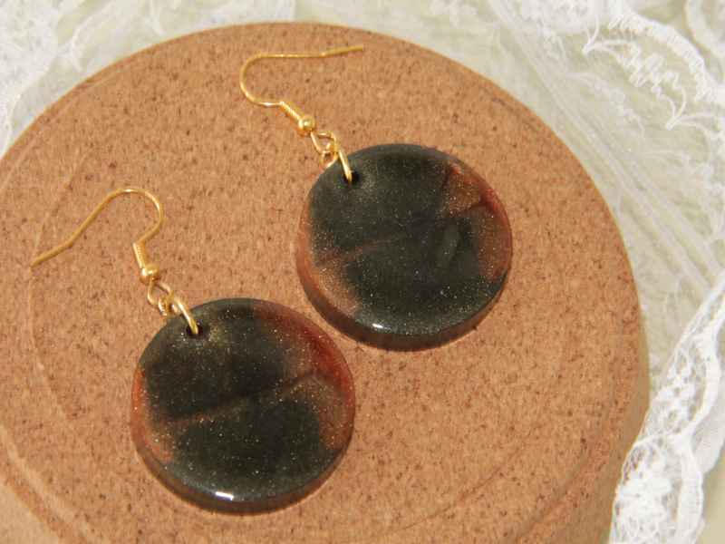 Σκουλαρίκια "Life Cycle" Από Υγρό Γυαλί - Εικόνα 2